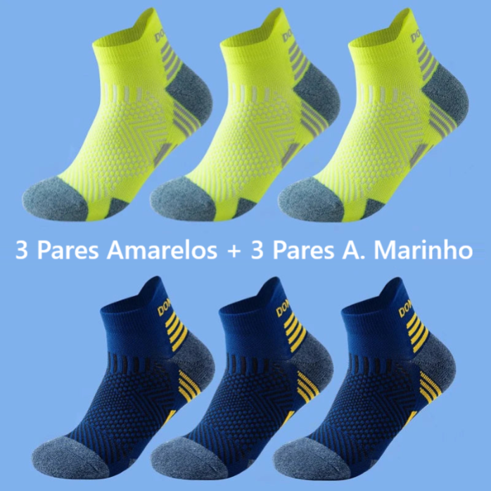 Meias de Corrida Profissionais – 6 Pares Gerando Conforto e Desempenho em Cada Passo