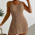 Vestido de Tricô Feminino Curto com Gola Redonda